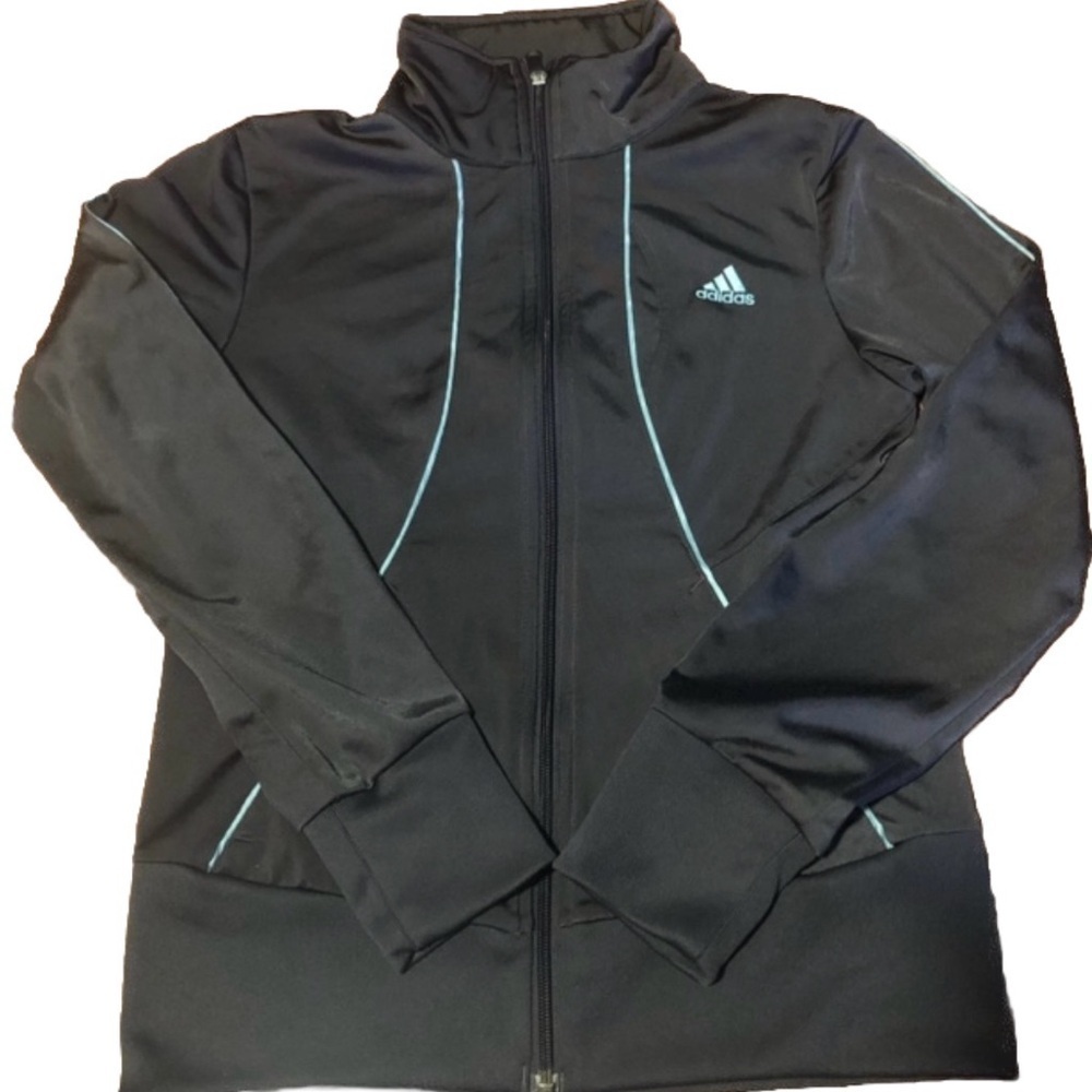 Adidas workout zip up track jacket! Size S